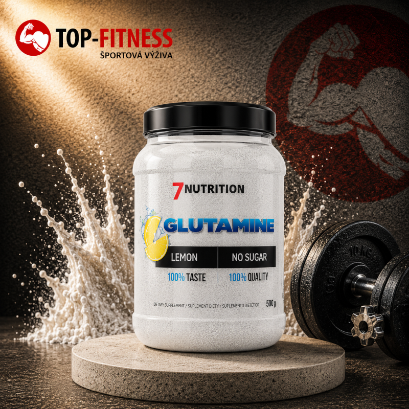 7NUTRITION_Glutamine_Logo_Top_Fitness_sk_Lemon_500_g